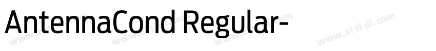 AntennaCond Regular字体转换